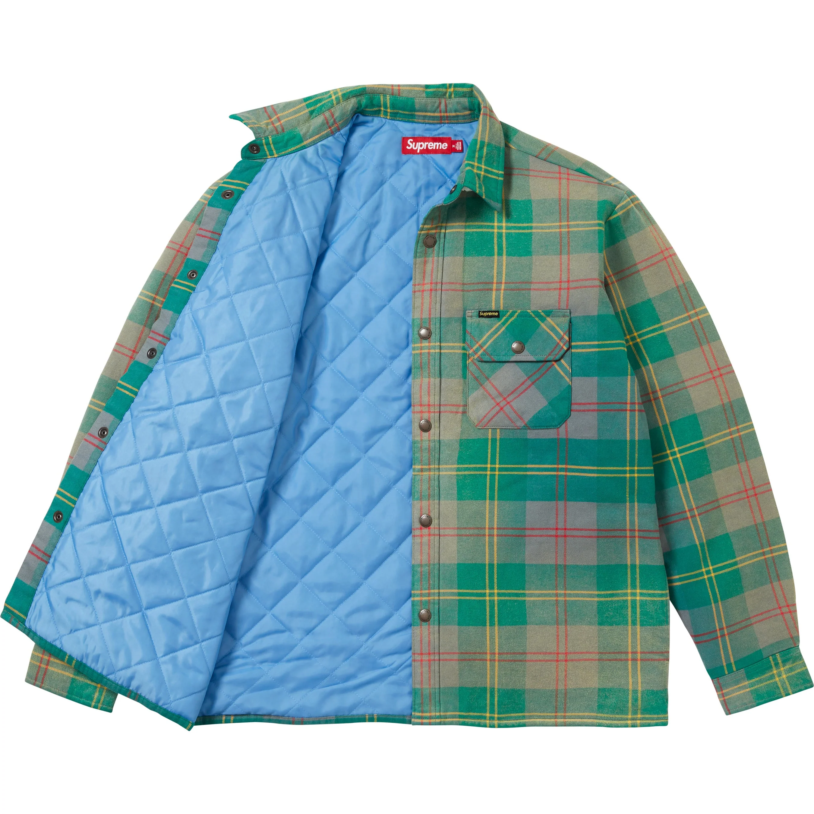 Quilted Lined Flannel Snap Shirt view 4